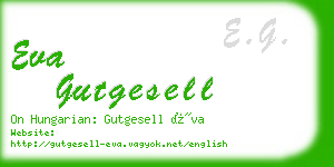eva gutgesell business card